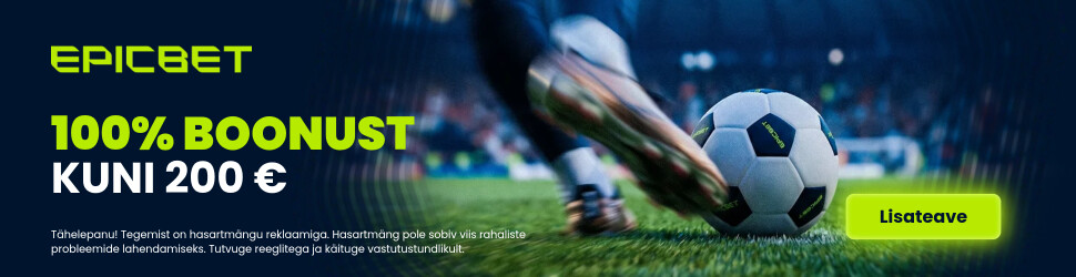 Epicbet kuni 200 € tervitusboonus